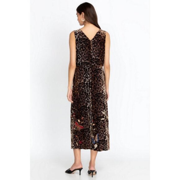 💕JOHNNY WAS💕 Penelope Maxi Tank Dress ~ Floral Butteryfly Embroidered XXS NWOT - Picture 5 of 16